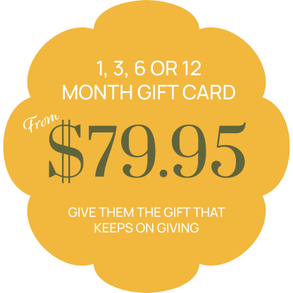 Twelve Months of Sunshine Gift Certificate Graphic for Website