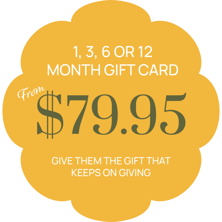Twelve Months of Sunshine Gift Certificate Graphic for Website